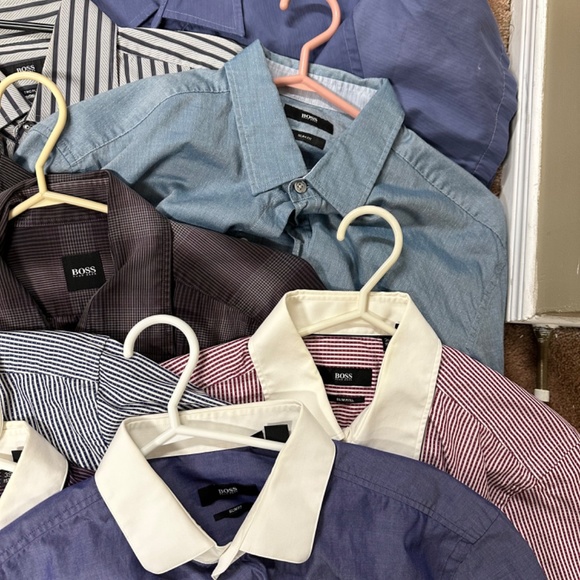 Lot of 11 Hugo Boss shirts mens medium and slim large - Picture 4 of 5
